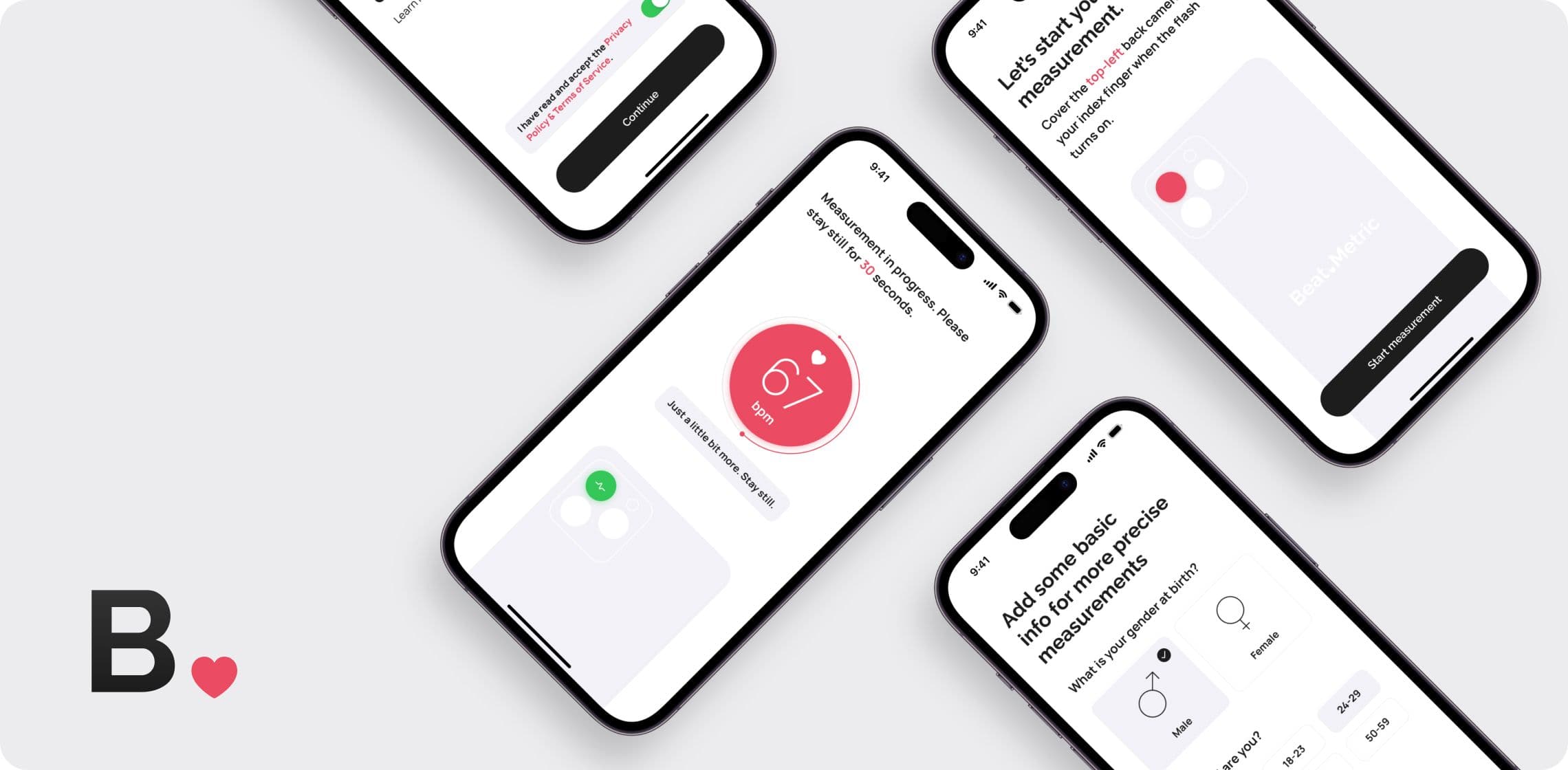 Beat Metric, a heart rate measurement app